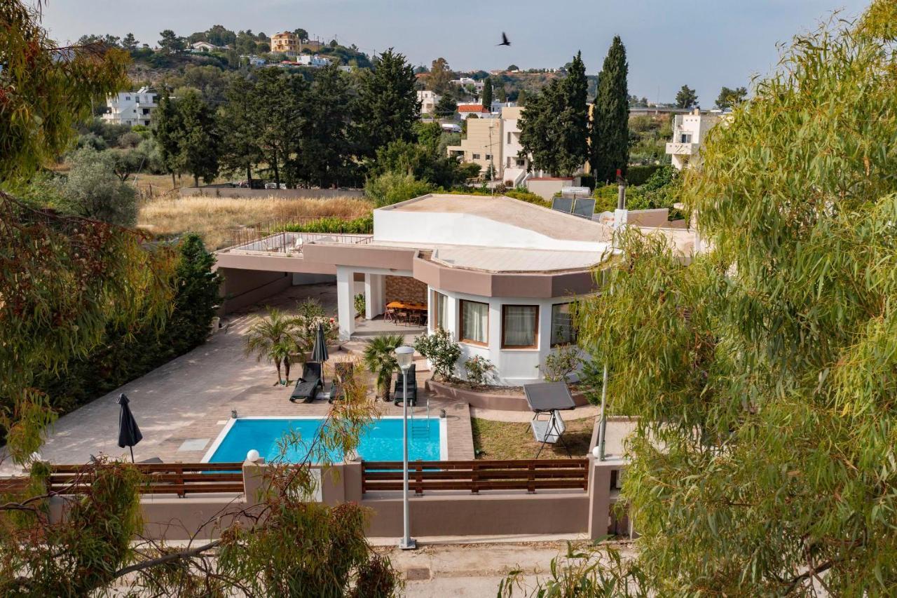 Maia Luxury Pool Villa Afantou Exterior foto